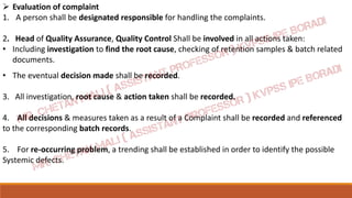 PHARMACEUTICAL QUALITY ASSURANCE (QA) Unit 4 | PDF