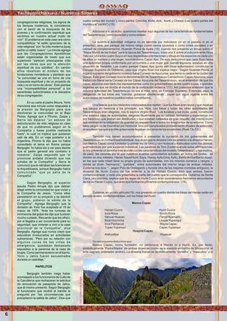 6
cuatro partes del mundo”), cinco partes: Chincha, Kolla, Anti, Kunti y Chawpi (Las cuatro partes del
mundo y el “centro”).(15).
Adicional a lo ya dicho, queremos resaltar aquí algunas de las características fundamentales
delTawantinsuyu, como sociedad y como estado:
La auténtica autoridad indígena no es ejercida por individuos (ni en el pasado ni en el
presente), sino, por parejas del mismo rango (como sexos opuestos o como entes sociales) y en
calidad de complementarios. Huamán Poma de Ayala (16), cuando nos presenta un dibujo sobre el
“Mapa Mundi de las Indias” para la época del Tawantinsuyu, traza una X sobre el subcontinente Abya
Yala sur, ubica los cuatro Suyus en sus respectivas orientaciones y dibuja en los espacios de cada uno
de ellos un hombre y una mujer, nominándolos Capac Apo. De esto deducimos que cada Suyu tenía
una autoridad propia conformada por un hombre y una mujer que, siendo esposos, estaban en una
situación de Yanantin. Las cuatro parejas Capac Apo (junto con otras autoridades) constituían el
Consejo Supremo de Gobierno, caso que Virgilio Roel nos explica mejor: “Según Guamán Poma, el
órgano supremo del gobierno incásico fue el Consejo deApucunas, que tenía su sede en la ciudad del
Qosqo. Este gran Consejo tuvo la denominación de Tawantinsuyu Camachicoc CapacApucuna, cuya
traducción literal sería Consejo de los Cápac Apucuna del Tawantinsuyu, en el entendido de que los
capac apucuna eran tanto los representantes como los gobernadores de los cuatro suyos, o grandes
regiones en que se dividía el mundo de la civilización incásica.”(17). Así podemos entender que la
máxima autoridad del Tawantinsuyu no era el Inka, sino, un Consejo Supremo. Entonces, aquí, la
obligación de los Inkas era “mandar, gobernar obedeciendo”, papel que sigue vigente entre las
autoridades de nuestros pueblos indios comunitarios.
Una falacia que los intelectos colonizados nos repiten: Que los Inkas eran reyes y que dejaban
sus cargos en herencia a los príncipes, sus hijos. Los Inkas y todas las otras autoridades del
Tawantinsuyu eran elegidas, nos lo explica Virgilio Roel: “Los kurakas y los incas, pues, constituían
una extensa capa de autoridades, elegidas ritualmente por su calidad, formación y experiencia (no
por herencia) que podían ser destituídos y que estaban rodeados de gran respeto, del mismo modo
que estaban en la obligación de guardar un respeto ritual a todos los integrantes de su entorno. Como
tales cargos no se trasmitían por herencia, sino por complicados procedimiento rituales de selección,
el resultado fue que a la élite gobernante llegaban únicamente los excelentes.(Roel, Ob.Cit.).
También nos tienen acostumbrados a presentar la sucesión de los gobernantes del
Tawantinsuyu en forma lineal/individual, nos dicen que la dinastía Urin es anterior a la dinastía Hanan,
con Manco Capac como fundador (y primer rey de Urin) y con Huáscar y Atahualpa como los últimos,
guerreándose por una sucesión individual. Las palabras de Tom Zuidema anula estas aﬁrmaciones,
él nos presenta un sistema más acorde con las características del modelo Tawantinsuyu y nos explica,
de paso, las razones por el que nuestros pueblos comunitarios actuales, en todos los Andes, se
dividen en dos mitades: Hanan Saya/Hurin Saya, Hanay Ayllu/Uray Ayllu, Barrio Arriba/Barrio Abajo,
en los que cada mitad tiene su propio grupo de autoridades, con los mismos números y rangos, y
donde se dicen “hermanos”, “partidos”, entre autoridades del mismo rango de ambas mitades.
Zuidema nos dice: “...según Polo de Ondegardo y Acosta (dos de los mejores cronistas antíguos), la
dinastía de Hurin Cuzco no fue anterior a la de Hanan Cuzco, sino que ambas fueron
contemporáneas, y cada una gobernaba la parte del pueblo que le correspondía. Gutiérrez de Santa
Clara, otro cronista, explica que los reyes de Hurin Cuzco eran considerados hermanos secundarios
de los de Hanan Cuzco, que eran sus hermanos primarios contemporáneos.”(18).
Zuidema, en un otro artículo(19), nos presenta un cuadro donde los Inkas del Hanan están en
parejas duales, contemporáneas, con los Inkas del Hurin:
Manco Capac
Hanan Cuzco Hurin Cuzco
Inca Roca Sinchi Roca
Yahuar Huacac (Tarco Huaman)
Inca Viracocha LloqueYupanqui
Inca Pachacuti Mayta Capac
TupacYupanqui CapacYupanqui
Huayna Capac
Atahuallpa Huascar
Deesteesquemadeducimosque:
Manco Cápac, como fundador, no pertenece a Hanan ni a Hurin. Es, por tanto,
simbólicamente “Padre/Madre” de ambas dinastías (como es la esencia simbólica de Wiraqucha, el
ente sagrado ordenador andino). La dinastía Hanan es simbólicamente “derecha” y “masculino” y la
Yachayninchikkuna / Nuestros Saberes
congregaciones religiosas, los signos de
los tiempos modernos, la coincidencia
con el sentir de la búsqueda de los
jóvenes y la conﬁrmación espiritual que
sentimos en nuestro actual modo de
vivir”. El problema en este caso era cómo
compatibilizar “el estilo ignaciano de la
vida religiosa” con “la vida moderna [que]
pedía un estilo nuevo”. La minuta agrega
que las Congregaciones Apostólicas
están organizadas de modo que sus
superiores “parecen preocuparse más
por las obras que por la atención
espiritual de sus súbditos”. En cambio
ellos idealizan el modelo de las
fundaciones monásticas y plantean que
“la comunidad se una en torno de una
búsqueda espiritual y de un proyecto de
vida y no en torno de obras”. Esto plantea
una “incompatibilidad personal” a los
sacerdotes subordinados a la disciplina
de su congregación.
En su carta al padre Moura, Yorio
menciona esa minuta como respuesta a
la presión de Bergoglio para que
disolvieran la comunidad en el Bajo
Flores. Agrega que a Pironio, Zazpe y
Serra les dejaron “un esbozo de
estructuración de vida religiosa en caso
de que no pudiéramos seguir en la
Compañía y fuese posible realizarla
fuera”, lo cual no implica que quisieran
salir de ella. En un viaje posterior a la
Argentina, Pironio le dijo que no había
consultado el tema en Roma porque
Bergoglio “lo había ido a ver para decirle
que el padre general era contrario a
nosotros”. Zazpe respondió que “el
provincial andaba diciendo que nos
echaba de la Compañía” y Serra le
comunicó que le retiraban las licencias en
la Arquidiócesis, porque Bergoglio había
comunicado “que yo salía de la
Compañía”.
Según Bergoglio, el superior
jesuita Pedro Arrupe dijo que debían
elegir entre la comunidad en que vivían y
la Compañía de Jesús. “Como ellos
persistieron en su proyecto y se disolvió
el grupo, pidieron la salida de la
Compañía”. Agrega Bergoglio que la
dimisión de Yorio fue aceptada el 19 de
marzo de 1976. “Ante los rumores de
inminencia del golpe les dije que tuvieran
mucho cuidado. Recuerdo que les ofrecí,
por si llegaba a ser conveniente para su
seguridad, que vinieran a vivir a la casa
provincial de la Compañía”, dice
Bergoglio. Agrega que nunca creyó que
estuvieran involucrados en actividades
subversivas. “Pero por su relación con
algunos curas de las villas de
emergencia, quedaban demasiado
expuestos a la paranoia de la caza de
brujas. Como permanecieron en el barrio,
Yorio y Jalics fueron secuestrados
durante un rastrillaje.”
PAPELITOS
Bergoglio también niega haber
aconsejado a los funcionarios de Culto de
la Cancillería que rechazaran la solicitud
de renovación de pasaporte de Jalics,
que él mismo presentó. Según Bergoglio
el funcionario que recibió el trámite le
preguntó por “las circunstancias que
precipitaron la salida de Jalics”. Dice que
Foto:CortesíadeGoogle
 