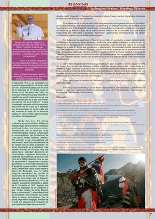 7
dinastía Hurin “izquierda” y “femenino” en relación a Manco Capac, que por lógica tiene simbología
neutral o de uniﬁcador, por ser totalizador.
En el desarrollo de la historia real o mítica indígena cada quinta generación hay un Pachakuti,
un cambio sustancial, una reestructuración, un terminar y un empezar del todo, por siempre. En la
organización dual de los Inkas del Tawantinsuyu, Huayna Cápac cumple este rol dialéctico, y su papel
es similar al de Manco Cápac en el nuevo devenir histórico de la autoridad dual que estaba
empezando con Atahuallpa y Huáscar, “hermanos”, gobernantes contemporáneos del estado
confederado, cuando se produjo la invasión europea.
A la llegada de los españoles el Tawantinsuyu estaba en su máximo apogeo, habían logrado
conﬂuir leyes del cosmos y de la naturaleza a las formas de la existencia humana y, desarrollado, en
consecuencia, la organización territorial “dual-cuatripartita” cuyo modelo era vigente en cualquier
aspecto de la vida. En forma que impresiona, la objetividad y funcionalidad de esta estructura está
muy bien presentada por Ramiro Reynaga, cuando nos relata un pasaje de las acciones de Manco
Inka y los pueblos Quechua y Aymara, durante la resistencia frente al invasor español: “La capital del
Tawantinsuyu está cercada por decenas de miles de kheswaymaras. Son los primeros días de febrero
de 1535. El primer ejército incaico está dividido de acuerdo a la posición de las cuatro regiones del
Tawantinsuyu.
Los kheswas llegados de Chinchaysuyu dirigidos por Taipe, Cullash, Coriatán, ocupan el norte
del Cusco. Los venidos del Antisuyu, subidos desde las junglas amazónicas, comandados por
Antallca y Rupaj Yupanqui se sitúan al este. Los aymaras bajados del altiplano encerrado entre los
brazos oriental y occidental de la cordillera andina, del Kollasuyu, cierran el sur al mando de Lliclli. Los
kheswas subidos desde las laderas occidentales del Cuntisuyu se despliegan al oeste de la ciudad,
dirigidos por Suru Huarman, Quicani y Curi Huallpa.
Todos ellos portan la bandera del Tawantinsuyu, los siete colores del arcoiris y sus distintivos
regionales.”(20).
El Pusisuyu y el Tawantinsuyu, en losAndes yAbya Yala sur, fueron Estados Confederados de
pueblos y naciones, cuyas características principales eran: Ser Plurinacionales, Pluriculturales y
Multilingues, Colectivistas y Comunitarios.
Bibliografía:
(a) Los Pueblos Indígenas organizados, en sendas asambleas, están proponiendo el cambio del nombre "América" por ABYA YALA. Son los pueblos KUNA del Panamá los que recuerdan, en su lengua
originaria, el nombre ABYA YALA para el con nente que hoy llamamos "América".
1.- ESPINOZA SORIANO, Waldemar. “Los Modos de Producción en el Imperio de los Incas”. Lima, Perú. 1978.
2.- LOPEZ M., Félix; CANO, Froilán; CARDENAS A., Félix; CHOQUE, Filemón. “Símbolos Andinos. WIPHALA. Emblema Nacional del PUSIN-SUYU – TAWANTINSUYU”. Oruro – Qulla-Suyu.
3.- LOZANO CASTRO, Alfredo. “CUSCO – QOSQO – Modelo Simbólico de la Cosmología Andina”. Madrid, España. 1994.
4.- ROSTWOROWSKI DE DIEZ CANSECO, María. “Historia del Tawan nsuyu”. IEP. Lima, Perú. 1988. (La palabra “imperio” no existe en ninguna lengua originaria del Abya Yala).
5.- “Ideología, Filoso a y Polí ca de la Indianidad”. (Cushiviani, Nación Ashaninka, An suyu). En: PUEBLO INDIO, vocero del Consejo Indio de Sud América, CISA. Lima, Perú. 1982.
6.- Tawan nsuyu es palabra Quechua: Tawa=4; -n n=suﬁjo que denota unión, acompañamiento; y, suyu=región. Ramiro Reynaga indica que la palabra es: TAWA INTI SUYU.
7.- CHUKIWANKA, Inka Waskar. “Origen de la Wiphala”. Estado del Qullasuyu, Altupata, 12 de Octubre de 1992. (el subrayado es nuestro).
8.- MILLA VILLENA, Carlos. “Génesis de la Cultura Andina”. CISA. Lima, Perú. 1986.
9.- CHUKIWANKA, Kara. “Wifala: Bandera India”. Colección de folletos para la formación indianista No.3, Ediciones Muju-Museo Nacional de Etnogra a y Folklore, 1982(a), La Paz.
10.- GREBE VICUÑA, María Ester. “Patrones de Con nuidad en el Mundo Surandino: Creencias y Cultos Vinculados a los Astros y Espíritus de la Naturaleza”. En: COSMOVISION ANDINA. Taipinquiri.
La Paz, Bolivia. 1996.
11.- LEVI-STRAUSS, Claude. “Existen las Organizaciones Duales?”. Antropología Estructural. 1963.
12.- HORNBORG, Alf. “Highland and Lowland Concep ons of Social Space in South America: Some Ethnoarcheological Aﬃni es”. FOLK. Vol. 32. Kobenhavn. 1990.
13.- INKA, en lengua Quechua signiﬁca Jefe, Conductor, Autoridad Mayor o Principal. “...Incas (o Encas, o Ingas), que fue una forma de denominar a los mejores, ya que, en las lenguas an guas del
Qosqo, inca o enca, quería decir el más destacado o el mejor en las artes o en el manejo de las cosas, de donde se desprende que el primer gobernante del pueblo cusqueño era el excelente entre
los excelentes estadistas; el cual buscó, para que lo secundaran, a los más hábiles de los ayllus que lo apoyaban.”(Roel, Ob. Cit.).
14.- LARA, Jesús. “El Tawan nsuyu” . Editorial Los Amigos del Libro. Enciclopedia Boliviana. Cochabamba, La Paz, Bolivia. 1974.
15.- YARANGA VALDERRAMA, Abdón. “La Concepción del Mundo o Cosmovisión en la Civilización Andina”. (Los cuatro úl mos textos entre paréntesis son nuestros).
16.- GUAMAN POMA DE AYALA, Felipe. “Nueva Crónica y Buen Gobierno”. Historia 16. Madrid, España. 1987.
17.- ROEL PINEDA, Virgilio. “Cultura Peruana e Historia de los Incas”. Lima, Perú. 2001.
18.- ZUIDEMA, Tom. “El Origen del Imperio Inca”. En: UNIVERSIDAD (Organo de Extensión Cultural de la Universidad Nacional de San Cristóbal de Huamanga). No. 9. Ayacucho, Perú. 1967.
19.- ZUIDEMA, Tom. “Jerarquía y Espacio en la Organización Social Incaica”. En: Estudios Andinos. No. 14. Lima, Perú. 1978. (Es importante, para las culturas andinas, que sus símbolos “derecha”,
“izquierda”, sean señalados en relación al ente central observado, y no con la derecha o izquierda del observador).
20.- REYNAGA, Ramiro (WANKAR”. “TAWA INTI SUYU”. CISA. Lima, Perú. 1989. (Los subrayados son nuestros).
Yachayninchikkuna / Nuestros Saberes
le respondió: “A él y a su compañero los
acusaron de guerrilleros y no tenían nada
que ver”. El cardenal agrega que “el autor
de la denuncia en mi contra revisó el
archivo de la Secretaría de Culto y lo
único que mencionó fue que encontró un
papelito de aquel funcionario en el que
había escrito que yo le dije que fueron
acusados de guerrilleros. Había
consignado esa parte de la conversación
pero no la otra en la que yo le señalaba
que los sacerdotes no tenían nada que
ver. Además el autor de la denuncia
soslaya mi carta, donde yo ponía la cara
por Jalics y hacía la petición”.
N a d a f u e a s í . E n n o t a s
publicadas aquí y en mis libros El Silencio
y Doble juego, narré la historia completa y
publiqué todos los documentos,
comenzando por la carta por cuya
omisión Bergoglio reclama. Luego sigue
la recomendación del funcionario de
Culto que lo recibió, Anselmo Orcoyen:
“En atención a los antecedentes del
peticionante, esta Dirección Nacional es
de opinión que no debe accederse”. El
tercer documento es el deﬁnitorio. Ese
papelito, ﬁrmado por Orcoyen, dice que
Jalics tenía actividad disolvente en
comunidades religiosas femeninas y
conﬂictos de obediencia, que estuvo con
Yorio en la ESMA (detenido, dice, en vez
de secuestrado) “sospechoso contacto
guerrilleros”. El punto más interesante es
el siguiente, porque remite a intimidades
de la Compañía de Jesús, vistas desde la
óptica de Bergoglio, que no había
ninguna necesidad de conﬁar al
funcionario de la dictadura: “Vivían en
pequeña comunidad que el Superior
Jesuita disolvió en febrero de 1976 y se
negaron a obedecer solicitando la salida
de la Compañía el 19/3”. Agrega que
Yorio fue expulsado de la Compañía y
que “ningún obispo del Gran Buenos
Aires lo quiso recibir”. La Nota Bene ﬁnal
es ilevantable: dice Orcoyen que estos
datos le fueron suministrados “por el
padre Jorge Mario Bergoglio, ﬁrmante de
la nota con especial recomendación de
que no se hiciera lugar a lo que solicita”.
Bendijo dió amparó religioso a la
dictadura terrorista de Videla. Ahora,
¡Sumo Pontíﬁce!. Cuánto más
tendremos que ver, para decidirnos a
sacarlos de nuestras vidas, de nuestra
buena fé, y mandarlos a resar donde
corresponda?
Como si la historia sangrienta
de esta corporación religiosa no fuese
suﬁciente, como si la larga historia de
perversiones de sus prelados no fuese
suﬁciente.
Como si el daño causado a toda la
humanidad, por causa de su ambición
mundana, no fuese suﬁente....
Foto:CortesíadeGoogle
Foto:CortesíadeGoogle
 