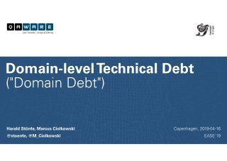 Domain-level Technical Debt