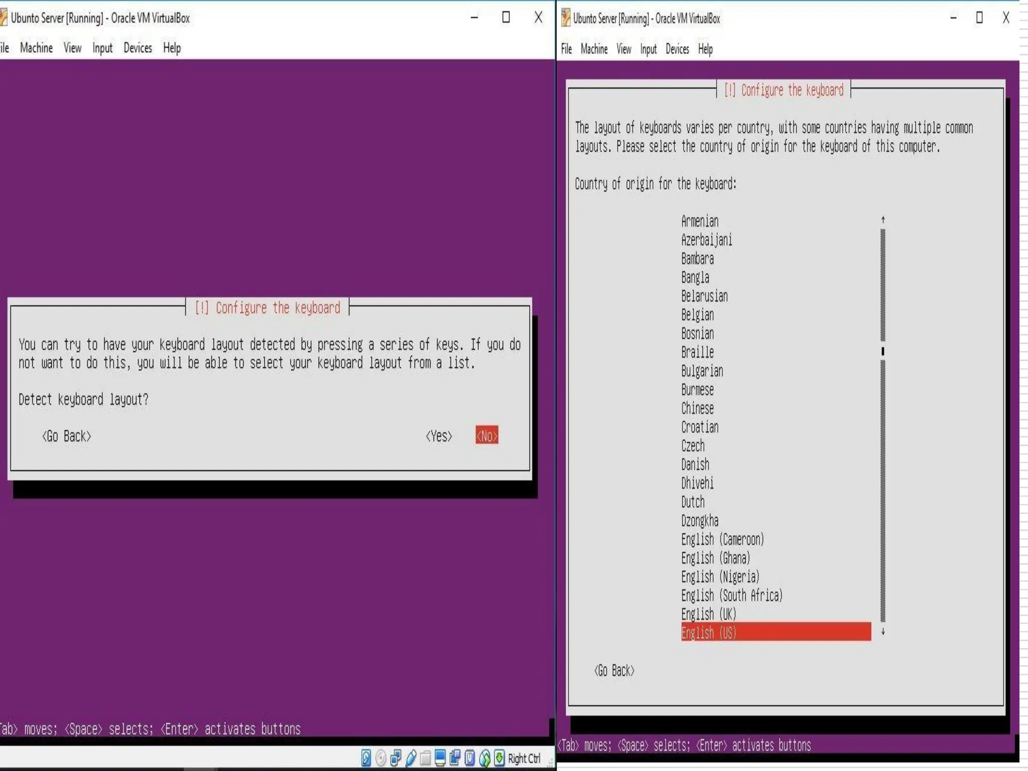 Key Board Layout
Selection
 