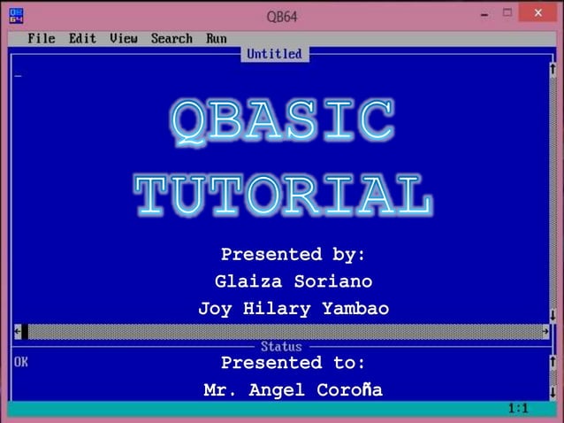 Qbasic Tutorial | PPTX