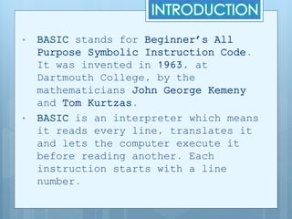 Qbasic Tutorial | PPTX