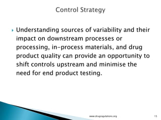 Quality by Design : Control strategy | PPT