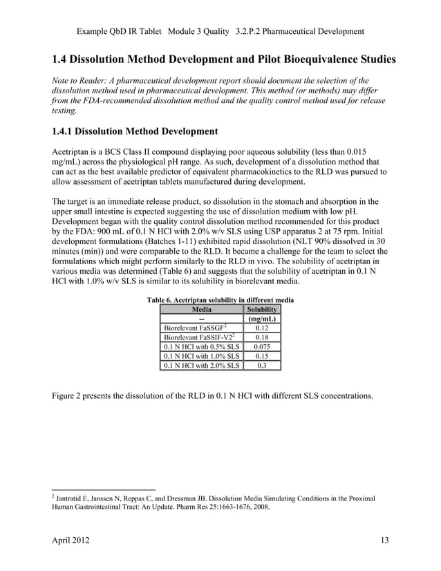 QbD IR Tablets - FDA Example | PDF | Pharmaceutical Industry | Industries