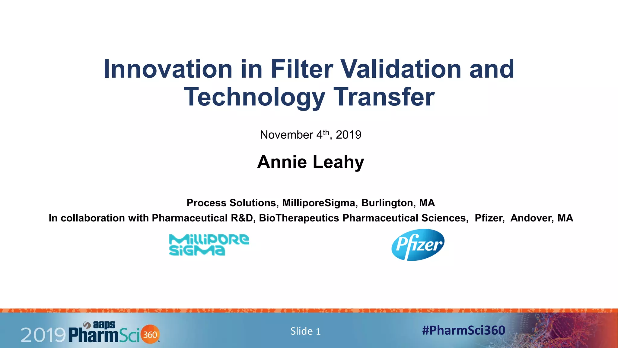 Innovation in Filter Validation and Technology Transfer | PDF