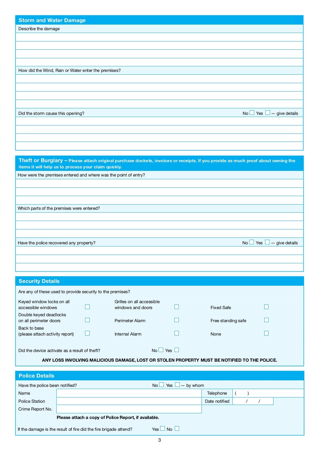 QBE Property Claim Form qbe-property-claim-form