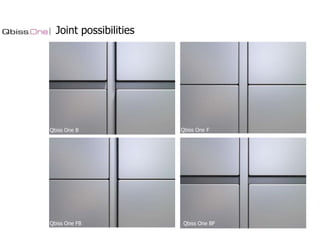 Joint possibilities

Qbiss One B

Qbiss One FB

Qbiss One F

Qbiss One BF

 