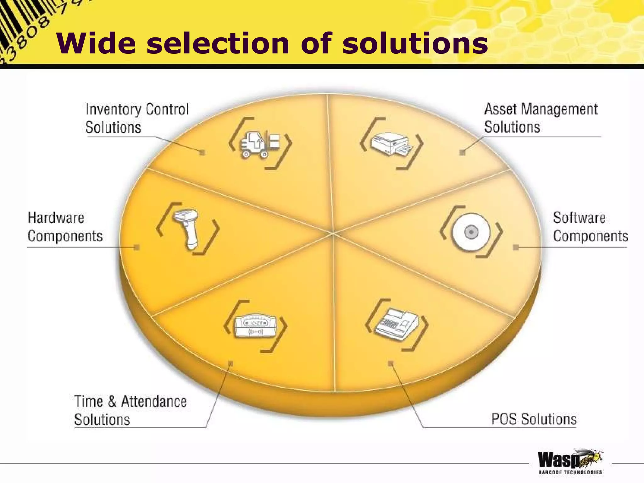Wide selection of solutions 