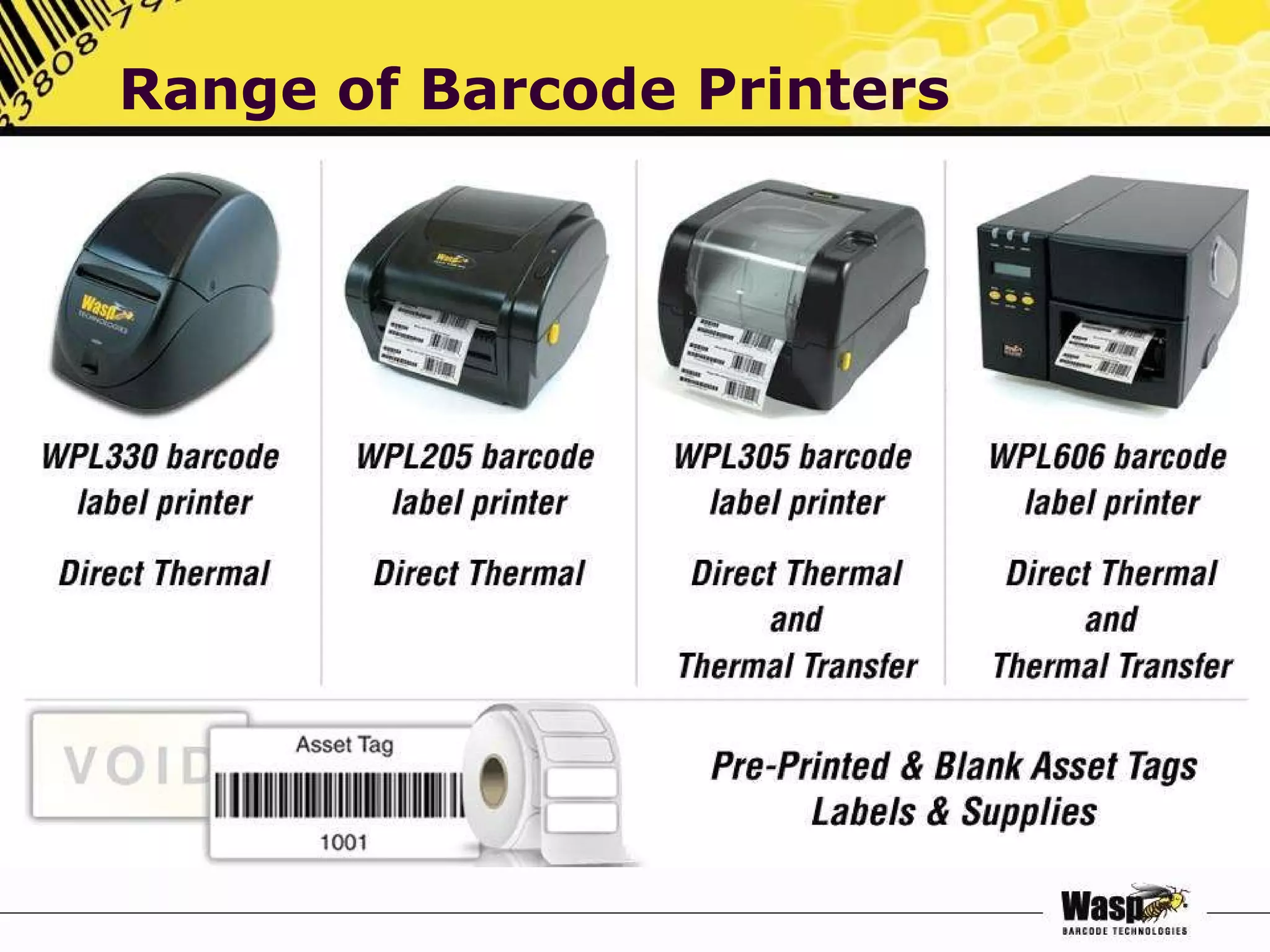 Range of Barcode Printers 