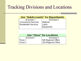 Tracking Divisions and Locations 