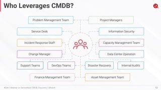 QBrainX - Webinar on ServiceNow CMDB Discovery | PDF