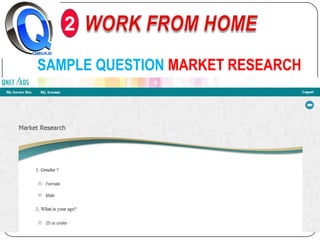 2
SAMPLE QUESTION MARKET RESEARCH

 