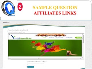 2

SAMPLE QUESTION
AFFILIATES LINKS

 