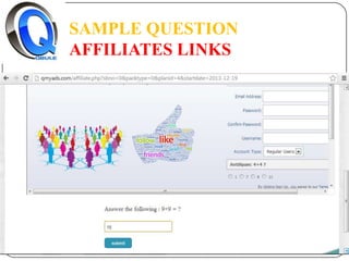 SAMPLE QUESTION
AFFILIATES LINKS

 