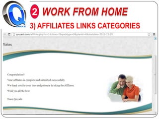 2
3) AFFILIATES LINKS CATEGORIES

 
