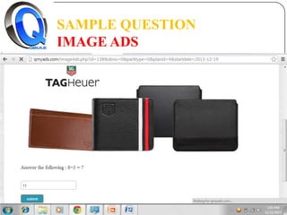 SAMPLE QUESTION
IMAGE ADS

 