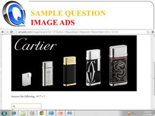 SAMPLE QUESTION
IMAGE ADS

 