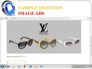 SAMPLE QUESTION
IMAGE ADS

 