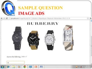 SAMPLE QUESTION
IMAGE ADS

 
