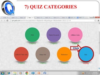 7) QUIZ CATEGORIES

Click

 