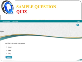 SAMPLE QUESTION
QUIZ

 