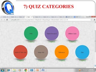 7) QUIZ CATEGORIES

 