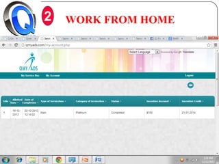 2

WORK FROM HOME

SAMPLE COMPLETED TASK

 