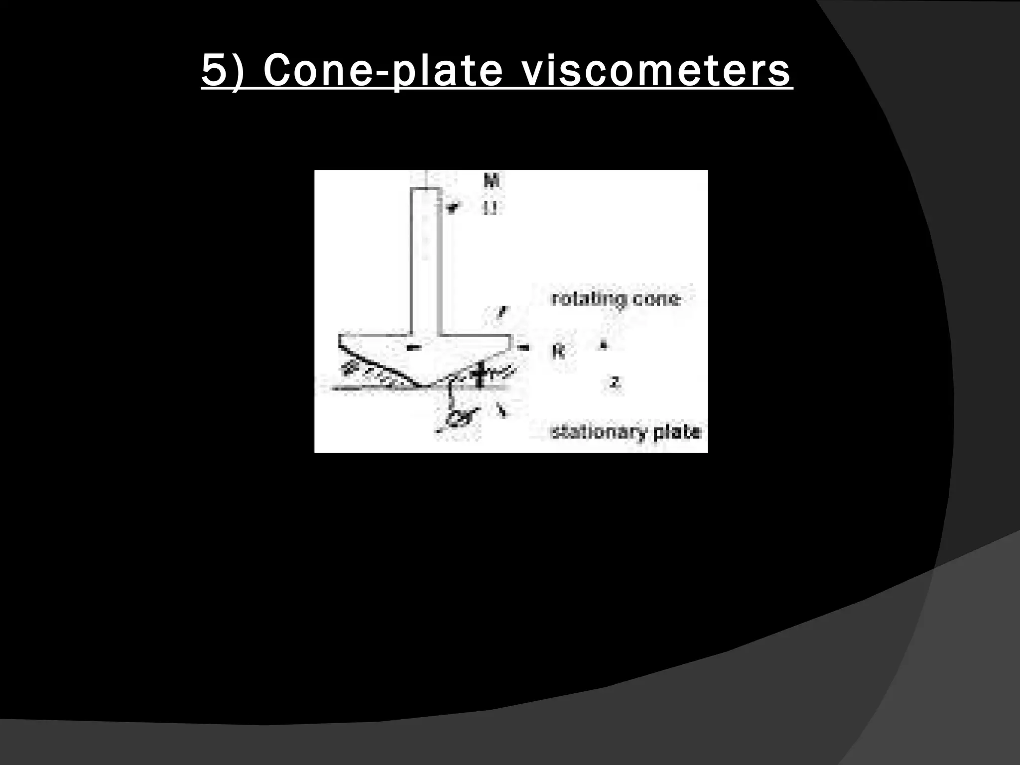5) Cone-plate viscometers 
