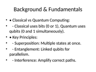 Quantum Computing general introduction for beginners | PPTX