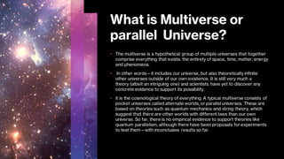 Parallel 2024 universe meaning