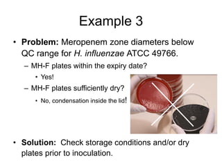 Quality control of susceptibility testing (Part 2)