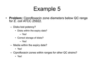 Quality control of susceptibility testing (Part 2)