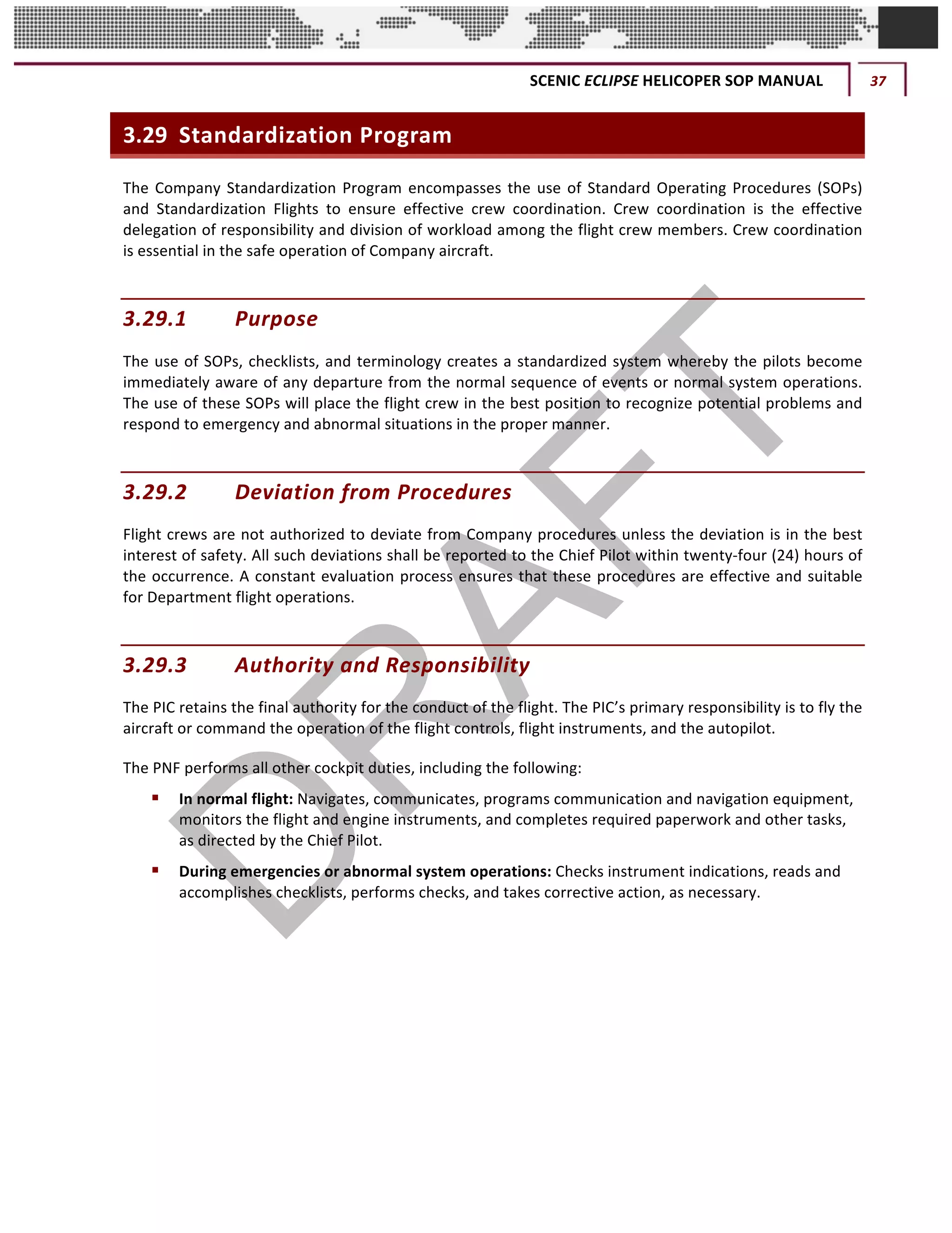 Standard Operating Procedures Manual | PDF | Air Travel | Travel Type