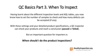 Quality Control Basics (Part 3): When To Do Product Quality Inspections ...