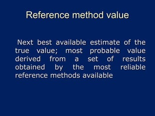 Reference Method 100 Quality control by Mam Nadia Punjab university | PPT