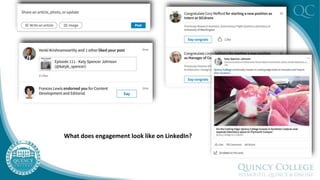 What does engagement look like on LinkedIn?
 
