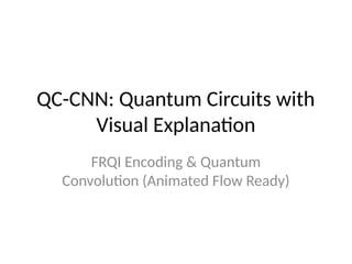 QC-CNN: Visualizing Quantum Circuits for Image Processing with FRQI ...