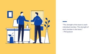 "The strength of the team is each
individual member. The strength of
each member is the team."
- Phil Jackson
 