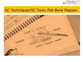 QC Techniques/QC Tools: Fish Bone Diagram
 