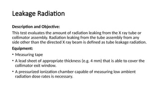Leaky Rays Qc in modern fluoroscoy system by TRB . | PPTX