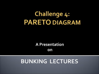A Presentation
on
BUNKING LECTURES
 