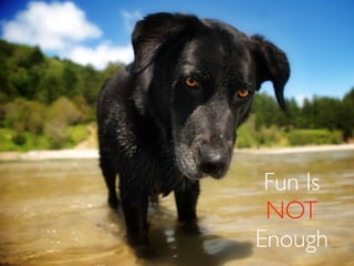 Fun Is
 NOT
Enough
 