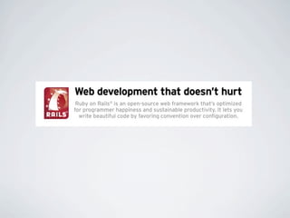 Ruby: Not Just For Fun