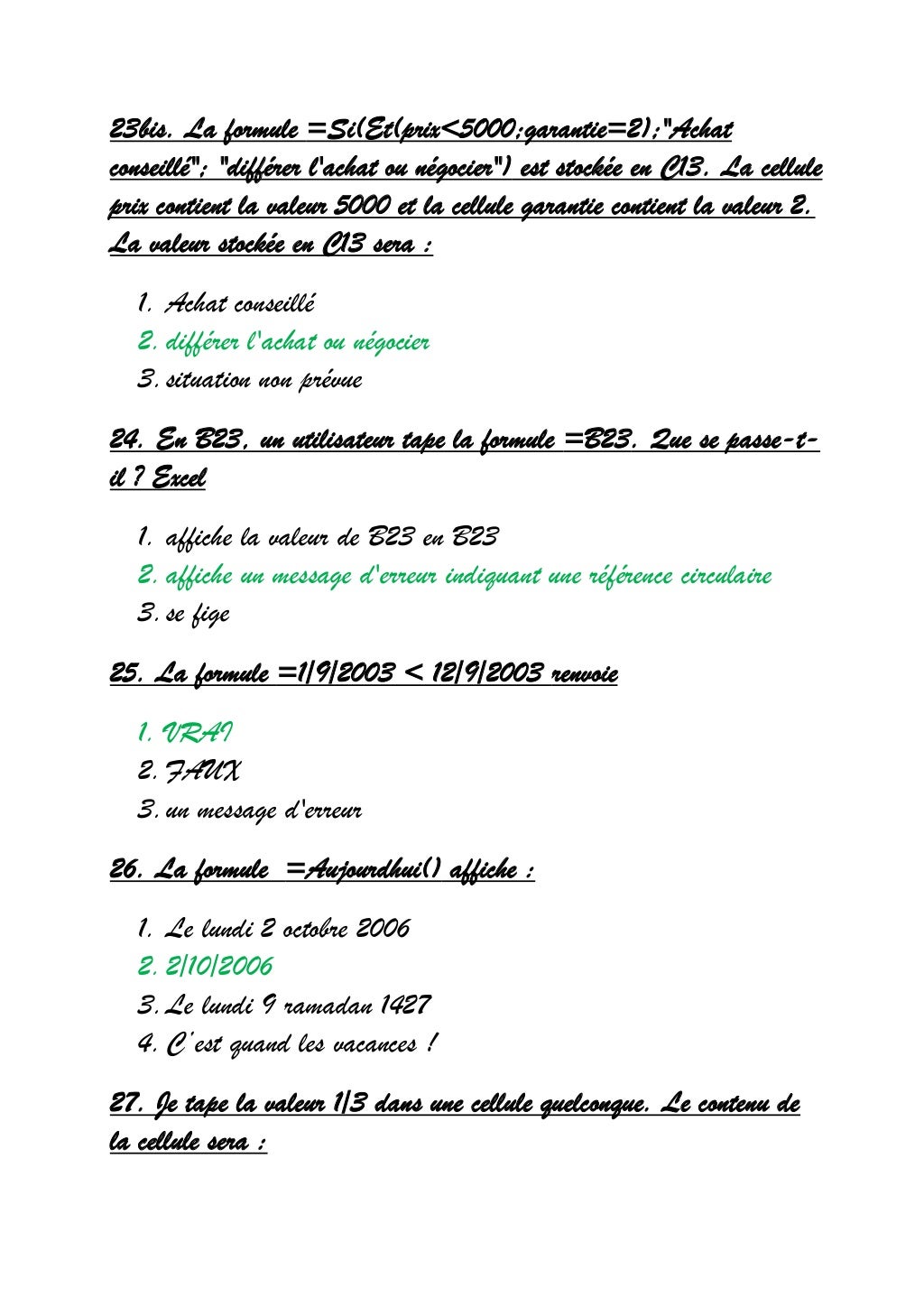 Qcm eninformatiqueaveccorrection