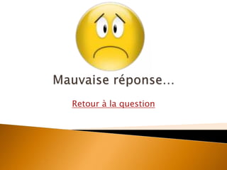 Retour à la question
 