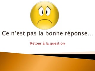 Retour à la question
 