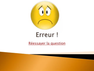 Réessayer la question
 