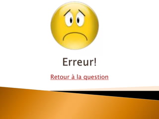 Retour à la question
 