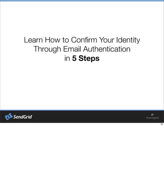 Learn How to Conﬁrm Your Identity
Through Email Authentication
in 5 Steps
 